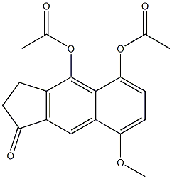 2,3-Dihydro-4,5-diacetoxy-8-methoxy-1H-benz[f]inden-1-one 结构式