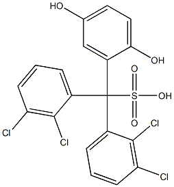 Bis(2,3-dichlorophenyl)(2,5-dihydroxyphenyl)methanesulfonic acid