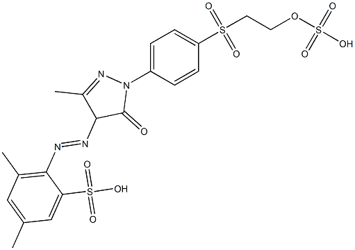 2-[[[4,5-Dihydro-3-methyl-5-oxo-1-[4-[[2-(sulfooxy)ethyl]sulfonyl]phenyl]-1H-pyrazol]-4-yl]azo]-3,5-dimethylbenzenesulfonic acid