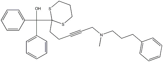 Diphenyl[2-[5-[N-methyl-N-(3-phenylpropyl)amino]-3-pentynyl]-1,3-dithian-2-yl]methanol