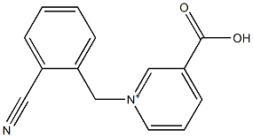 1-(2-Cyanobenzyl)-3-carboxypyridinium,,结构式