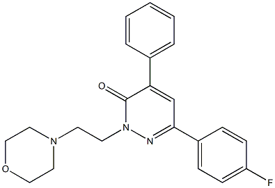  4-Phenyl-6-(4-fluorophenyl)-2-(2-morpholinoethyl)pyridazin-3(2H)-one