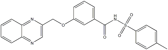 3-(2-Quinoxalinylmethoxy)-N-(p-tolylsulfonyl)benzamide|