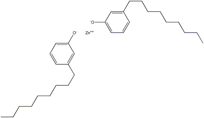 Zinc bis(3-nonylphenolate) 结构式