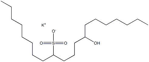 13-Hydroxyicosane-9-sulfonic acid potassium salt