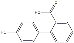 4'-ヒドロキシ-1,1'-ビフェニル-2-カルボン酸 化学構造式
