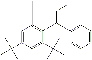 1-(2,4,6-Tri-tert-butylphenyl)-1-phenylpropane Structure