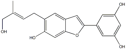 2-(3,5-Dihydroxyphenyl)-6-hydroxy-5-(4-hydroxy-3-methyl-2-butenyl)benzofuran