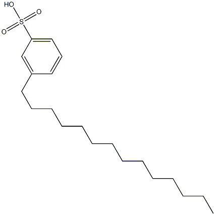 3-Tetradecylbenzenesulfonic acid Struktur