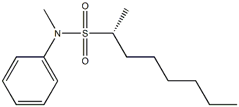[2R,(+)]-N-Methyl-2-octanesulfonanilide 结构式