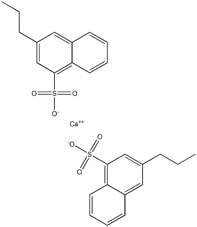Bis(3-propyl-1-naphthalenesulfonic acid)calcium salt 结构式