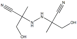 2,2'-Hydrazobis[2-(hydroxymethyl)propiononitrile] Structure