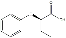 [R,(+)]-2-フェノキシ酪酸 化学構造式