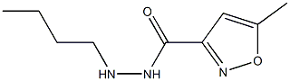 N'-Butyl-5-methyl-3-isoxazolecarbohydrazide 结构式