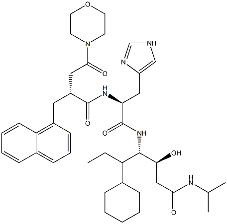 (3S,4S)-4-[[N-[(2R)-3-(Morpholinocarbonyl)-2-[(naphthalen-1-yl)methyl]propionyl]-L-histidyl]amino]-5-cyclohexyl-3-hydroxy-N-isopropylheptanamide|