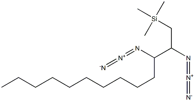 1-(Trimethylsilyl)tridecane-2,3-diyldiazide 结构式