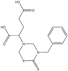 2-[(5-Benzyl-6-thioxotetrahydro-2H-1,3,5-thiadiazin)-3-yl]pentanedioic acid