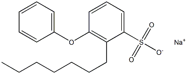 2-Heptyl-3-phenoxybenzenesulfonic acid sodium salt Structure