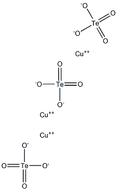 Telluric acid tricopper(II) salt Structure