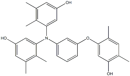 N,N-Bis(5-hydroxy-2,3-dimethylphenyl)-3-(5-hydroxy-2,4-dimethylphenoxy)benzenamine Structure