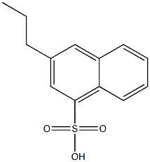 3-Propyl-1-naphthalenesulfonic acid Struktur