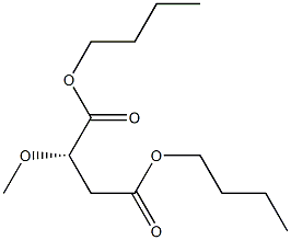 [S,(-)]-メトキシこはく酸ジブチル 化学構造式