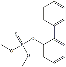 Thiophosphoric acid O,O-dimethyl O-[o-phenylphenyl] ester