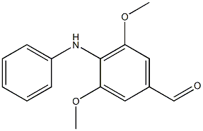 3,5-Dimethoxy-4-phenylaminobenzaldehyde Structure