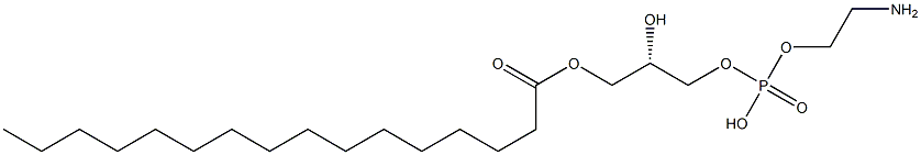 Hexadecanoic acid (S)-3-[[(2-aminoethoxy)(hydroxy)phosphinyl]oxy]-2-hydroxypropyl ester Structure