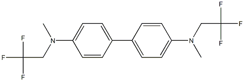 4,4'-Bis[N-methyl-N-(2,2,2-trifluoroethyl)amino]biphenyl Structure