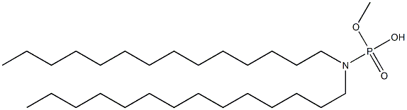 N,N-Ditetradecylamidophosphoric acid hydrogen methyl ester