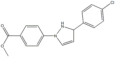 4-[3-(4-Chlorophenyl)-4-pyrazolin-1-yl]benzoic acid methyl ester|