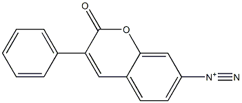 3-Phenyl-2-oxo-2H-1-benzopyran-7-diazonium