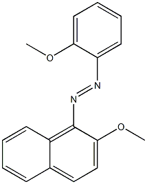 1-[(2-Methoxyphenyl)azo]-2-methoxynaphthalene Structure