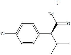 (S)-2-(4-Chlorophenyl)isovaleric acid potassium salt,,结构式