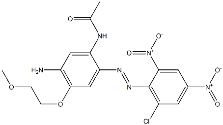 5'-Amino-2'-(6-chloro-2,4-dinitrophenylazo)-4'-(2-methoxyethoxy)acetanilide|