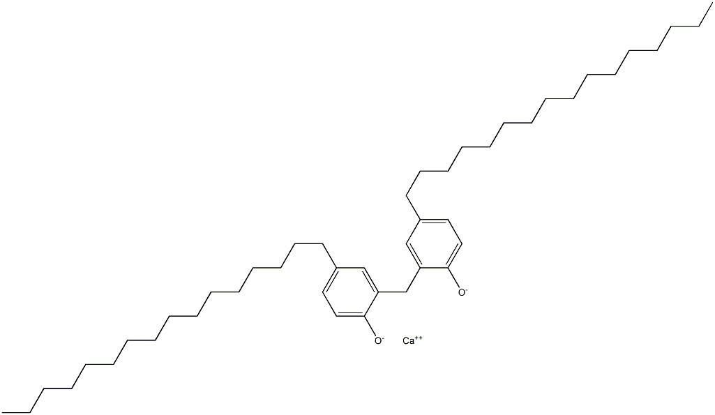Calcium[2,2'-methylenebis(4-hexadecylphenolate)] Structure