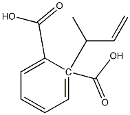 (-)-フタル酸水素2-[(R)-1-メチルアリル] 化学構造式