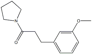 3-(3-Methoxyphenyl)-1-pyrrolizino-1-propanone 结构式