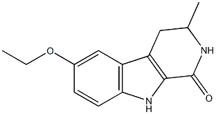 1,2,3,4-Tetrahydro-6-ethoxy-3-methyl-9H-pyrido[3,4-b]indol-1-one,,结构式