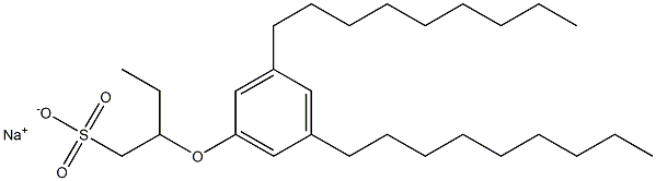 2-(3,5-Dinonylphenoxy)butane-1-sulfonic acid sodium salt Structure