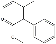 2-Phenyl-3-methyl-4-pentenoic acid methyl ester Struktur