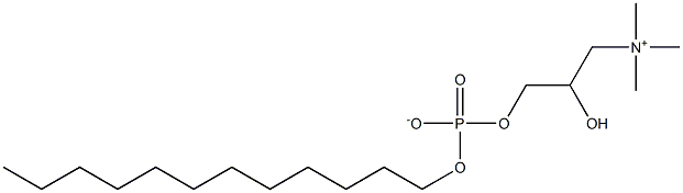 Phosphoric acid dodecyl 2-hydroxy-3-(trimethylammonio)propyl ester,,结构式