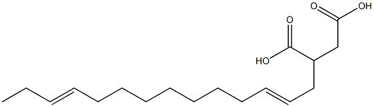 (2,11-Tetradecadienyl)succinic acid Structure