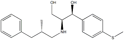 (1S,2S)-1-[4-(Methylthio)phenyl]-2-[[(S)-3-phenyl-2-methylpropyl]amino]-1,3-propanediol,,结构式