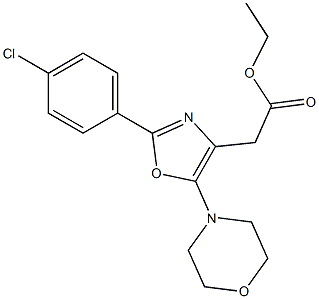2-(4-Chlorophenyl)-5-morpholinooxazole-4-acetic acid ethyl ester
