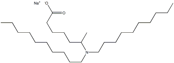 6-(Didecylamino)heptanoic acid sodium salt