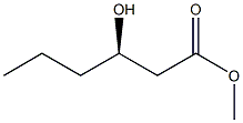 [R,(-)]-3-Hydroxyhexanoic acid methyl ester 结构式
