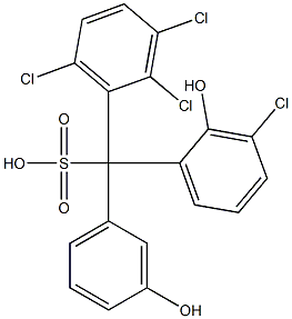 (3-Chloro-2-hydroxyphenyl)(2,3,6-trichlorophenyl)(3-hydroxyphenyl)methanesulfonic acid