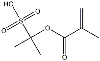 2-(Methacryloyloxy)-2-propanesulfonic acid Structure